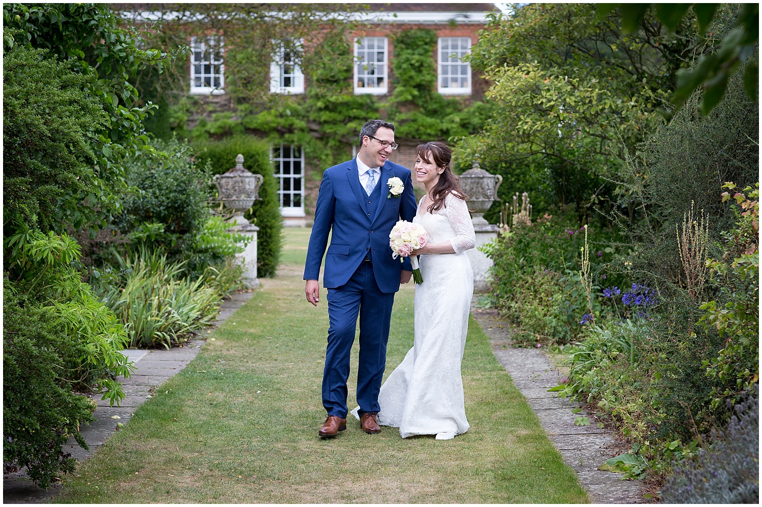 bride and groom portraits at micklefield hall