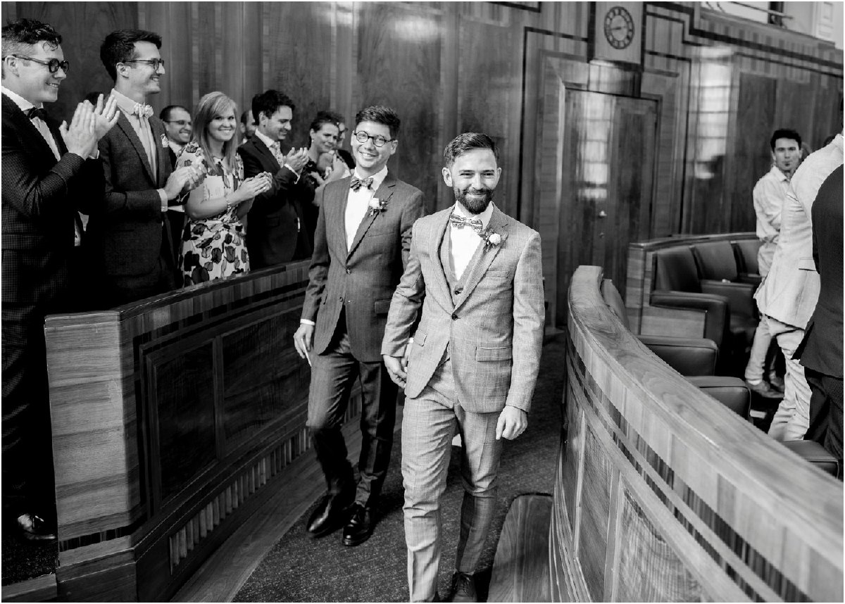 Gay wedding Hackney Town Hall