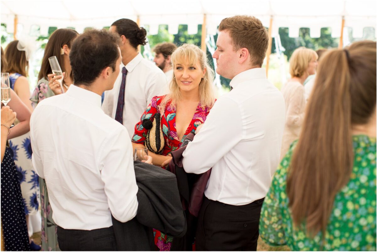 Wardour Castle Chapel summer marquee wedding