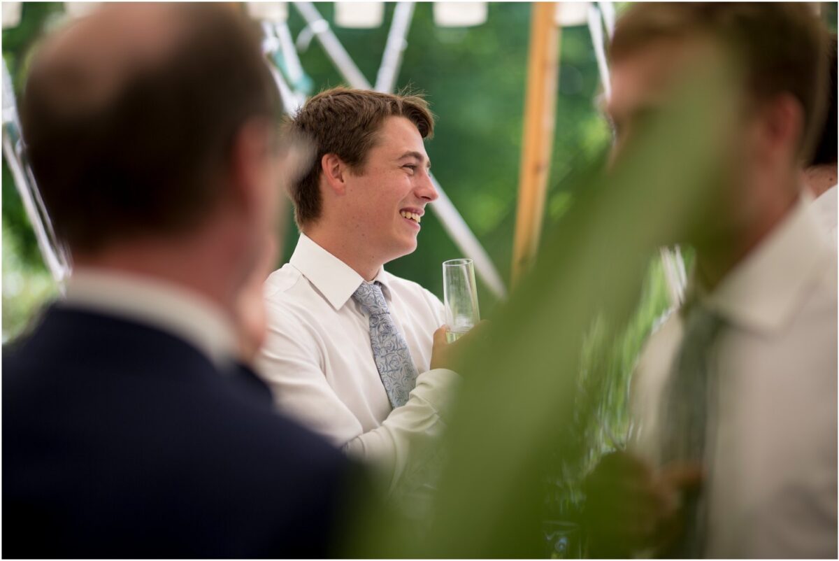 Wardour Castle Chapel summer marquee wedding