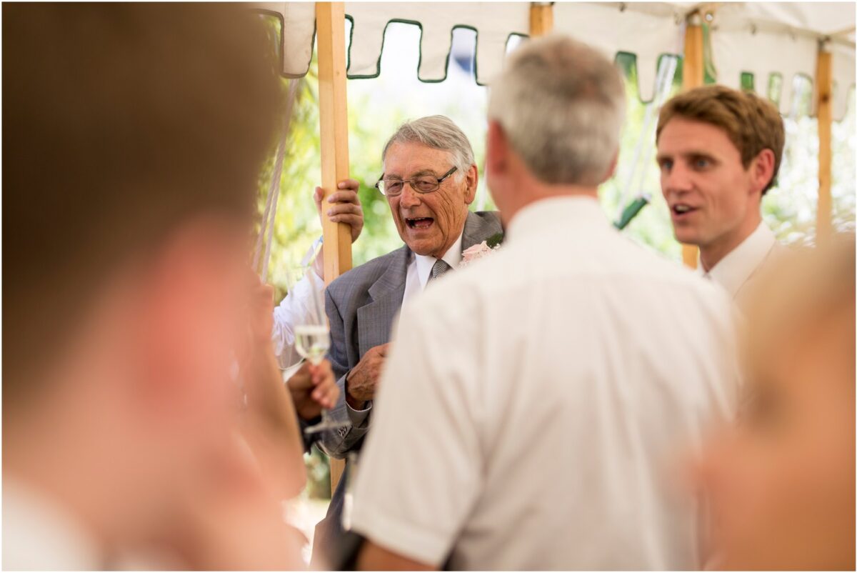 Wardour Castle Chapel summer marquee wedding