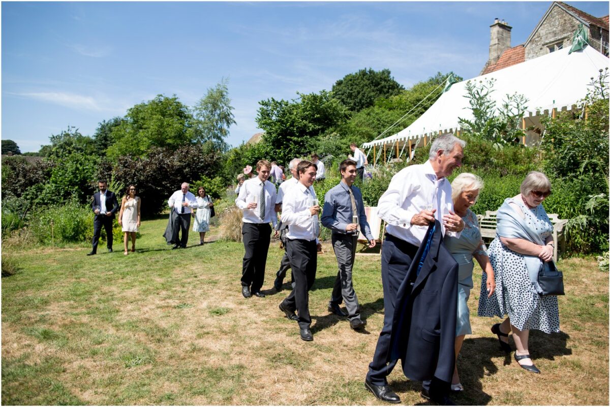 Wardour Castle Chapel summer marquee wedding