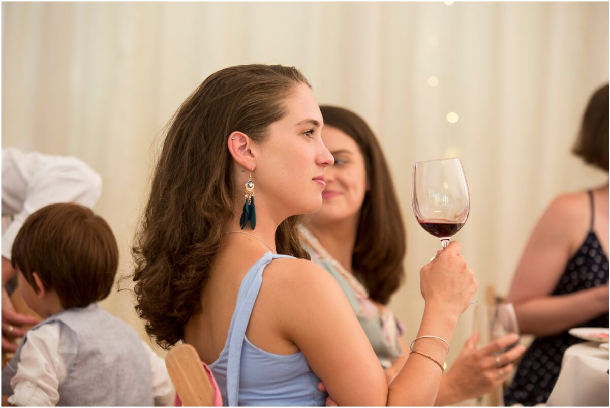 Wardour Castle Chapel summer marquee wedding