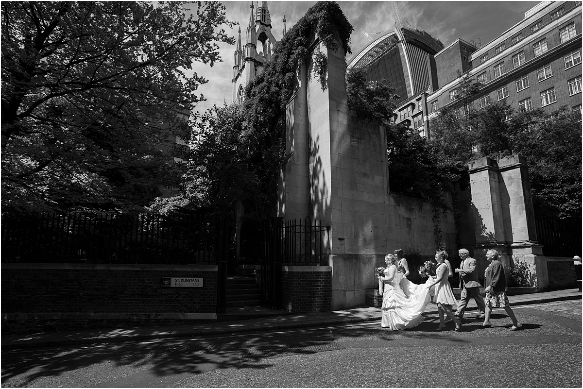 wedding at st.dunstan in the east