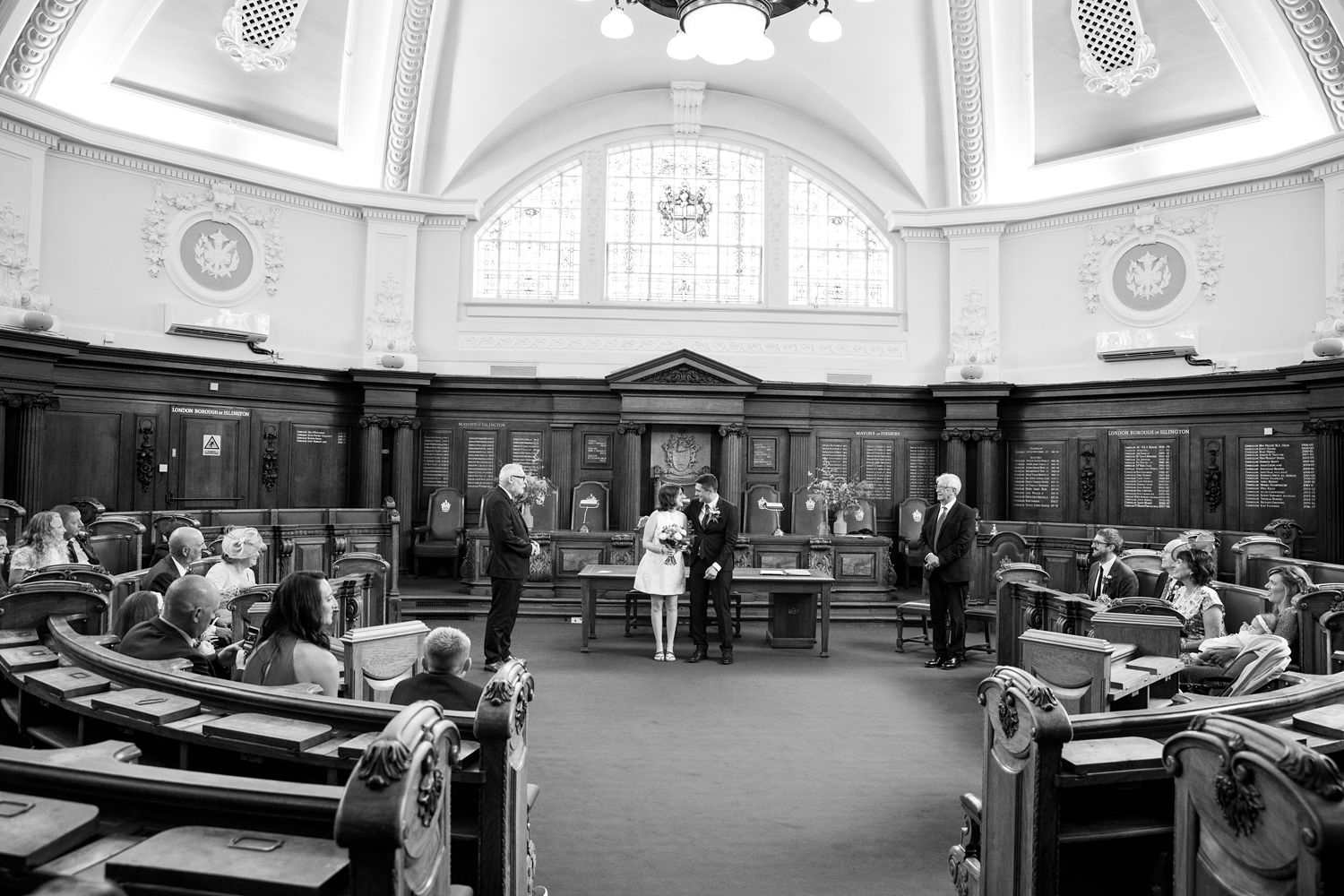 islington town hall with drapers arms wedding reception