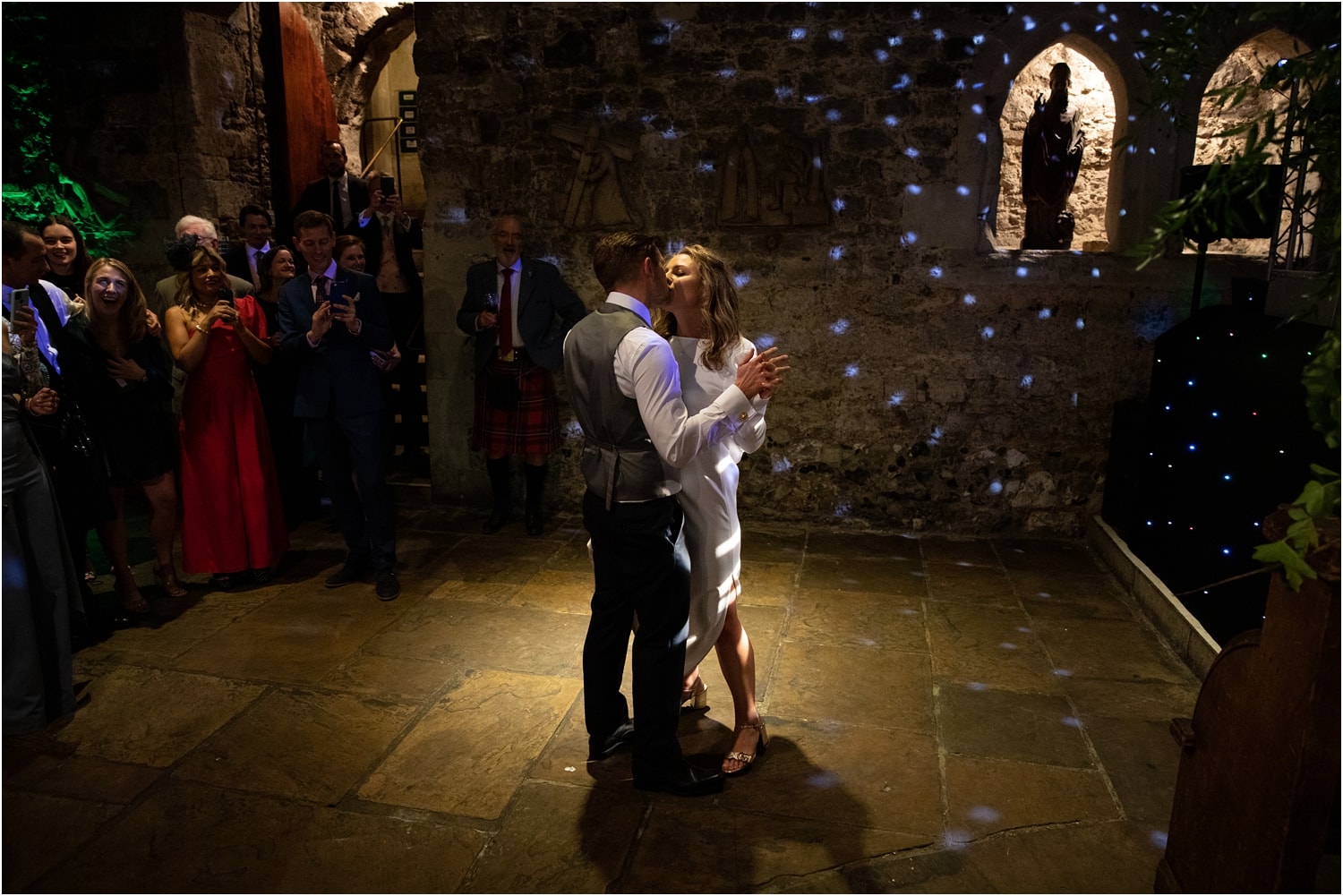 st.mary le bow wedding. wedding reception at the crypt.