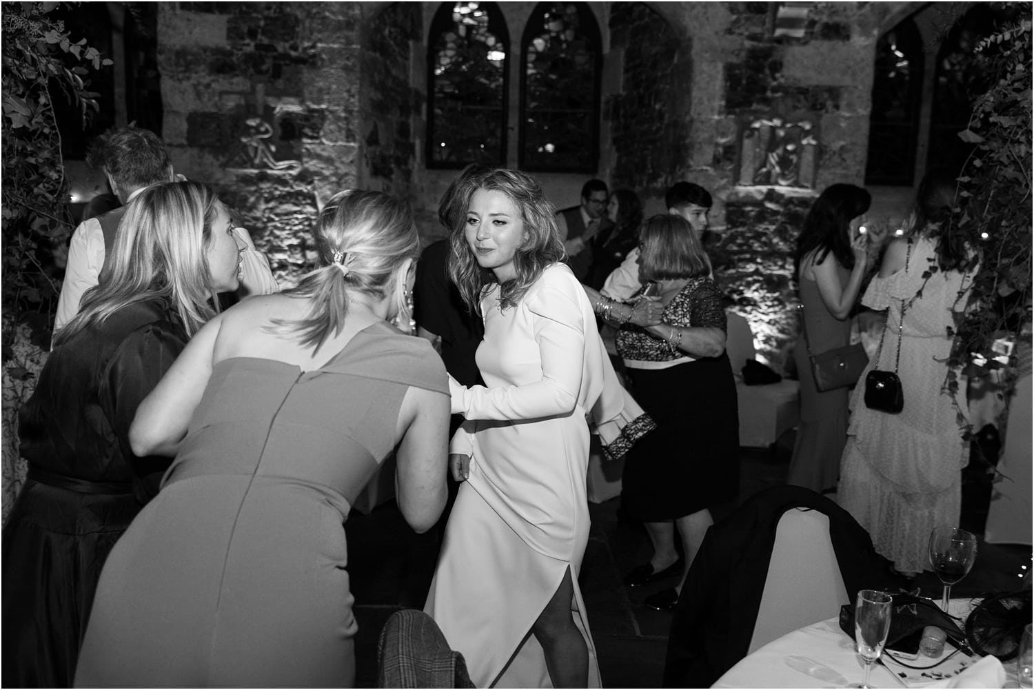st.mary le bow wedding. wedding reception at the crypt.